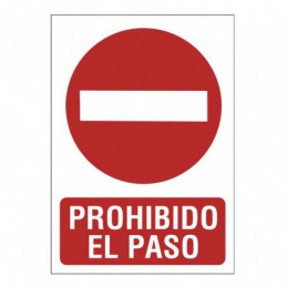 SEÑAL 210X297 PVC PROHIBIDO...
