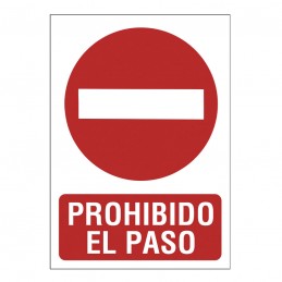 SEÑAL 210X297 PVC PROHIBIDO...