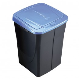 CUBO ECOBIN 45L. CON TAPA AZUL