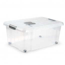 CAJA PLÁSTICO  36L. PLATA...