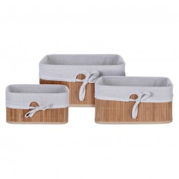 CESTAS BAMBU. SET 3 UNIDADES