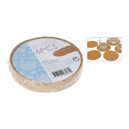 POSAVASOS CORCHO, JGO. 6...