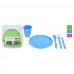 SET PLATOS PICNIC 31 PZAS....