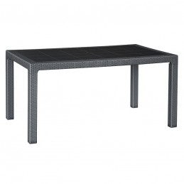 Mesa resina imitación ratán...