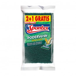 Estropajo fibra verde, jgo....