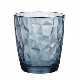 Vasos vidrio Diamond azul...