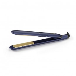 Plancha cabello azul...