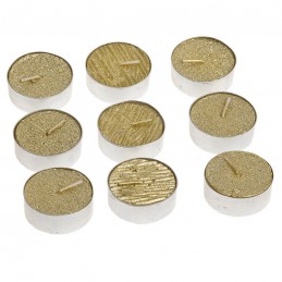 Vela tealight dorada d.3,80...