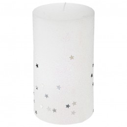 Vela con estrellas 12x7cm....