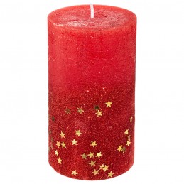 Vela con estrellas 12x7cm....