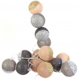 Guirnalda luz 16 led plata...