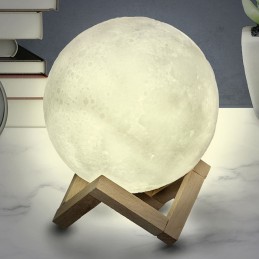 Lampara tactil Luna 3D